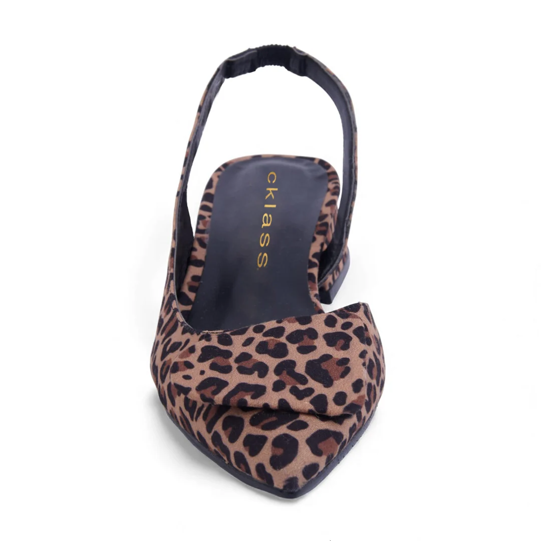 ZAPATILLA DE TACÓN ANIMAL PRINT CON PULSERA 29144 - Image 4