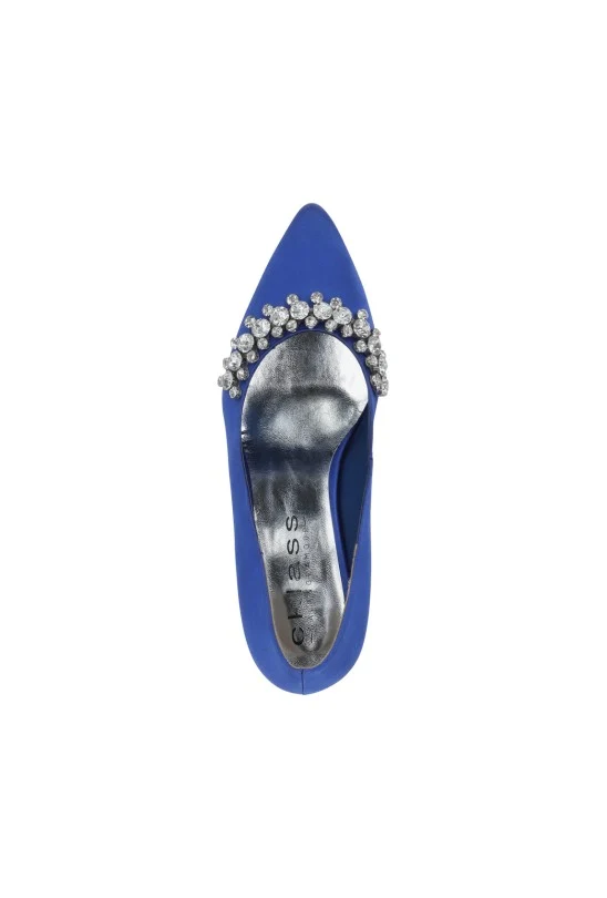 ZAPATILLA DE TACÓN AZUL CON ADORNO 03258 - Image 5