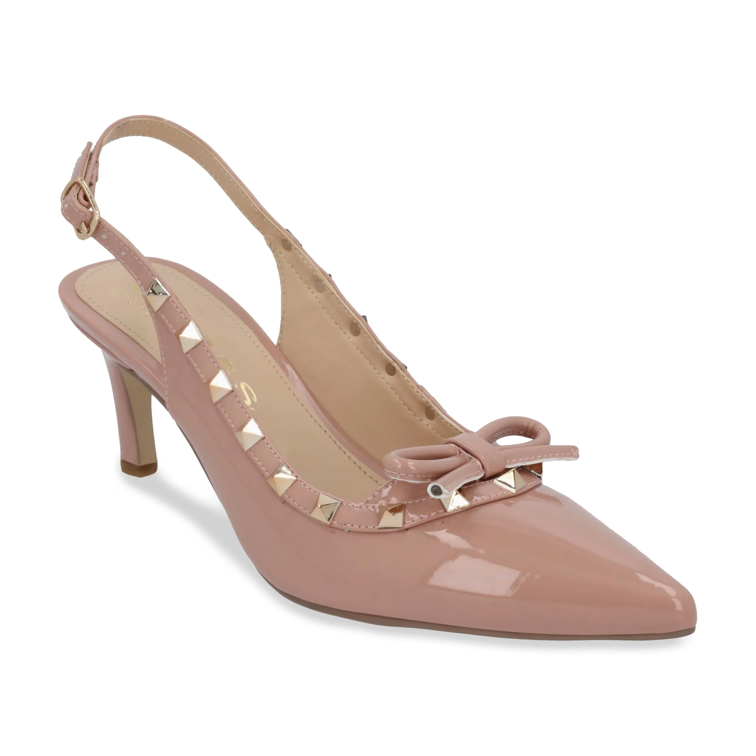 ZAPATILLA DE TACÓN BEIGE 7CM MUJER DESTALONADA 48922
