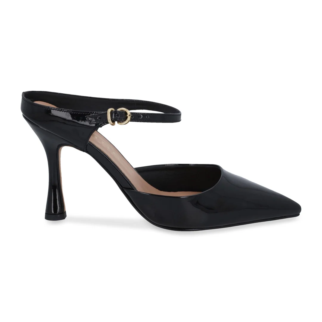 ZAPATILLA DE TACÓN BEIGE Y NEGRO DESTALONADA 05063 - Image 7