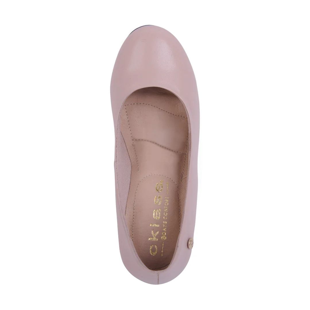 ZAPATILLA DE TACÓN BEIGE Y NEGRO LISO 74329 - Image 11