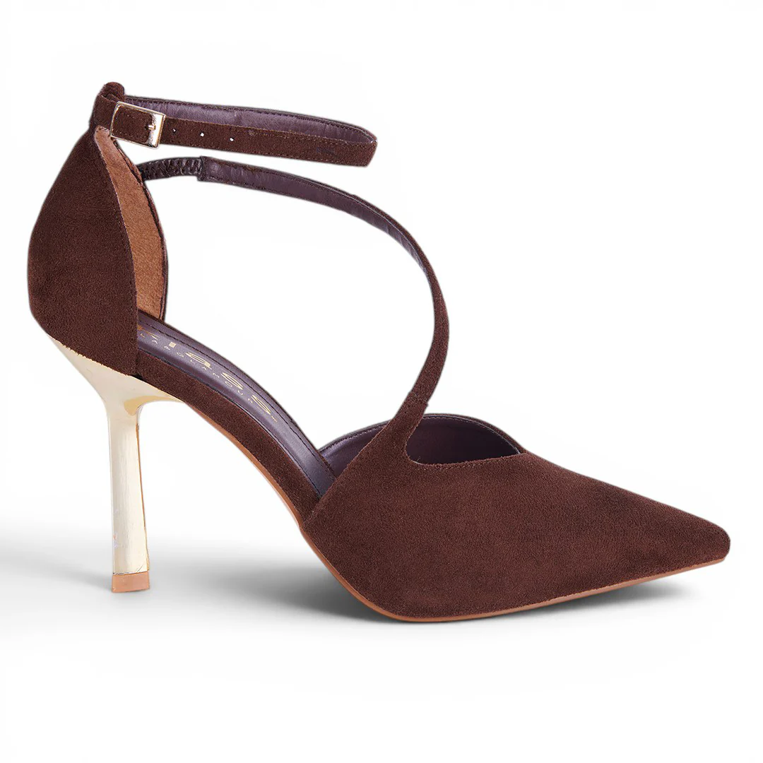 ZAPATILLA DE TACÓN CAFÉ 08669 - Image 2
