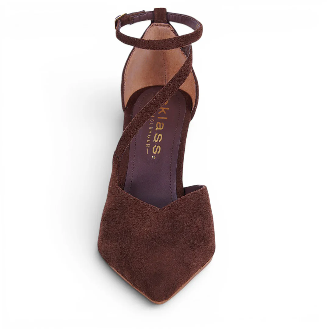 ZAPATILLA DE TACÓN CAFÉ 08669 - Image 3