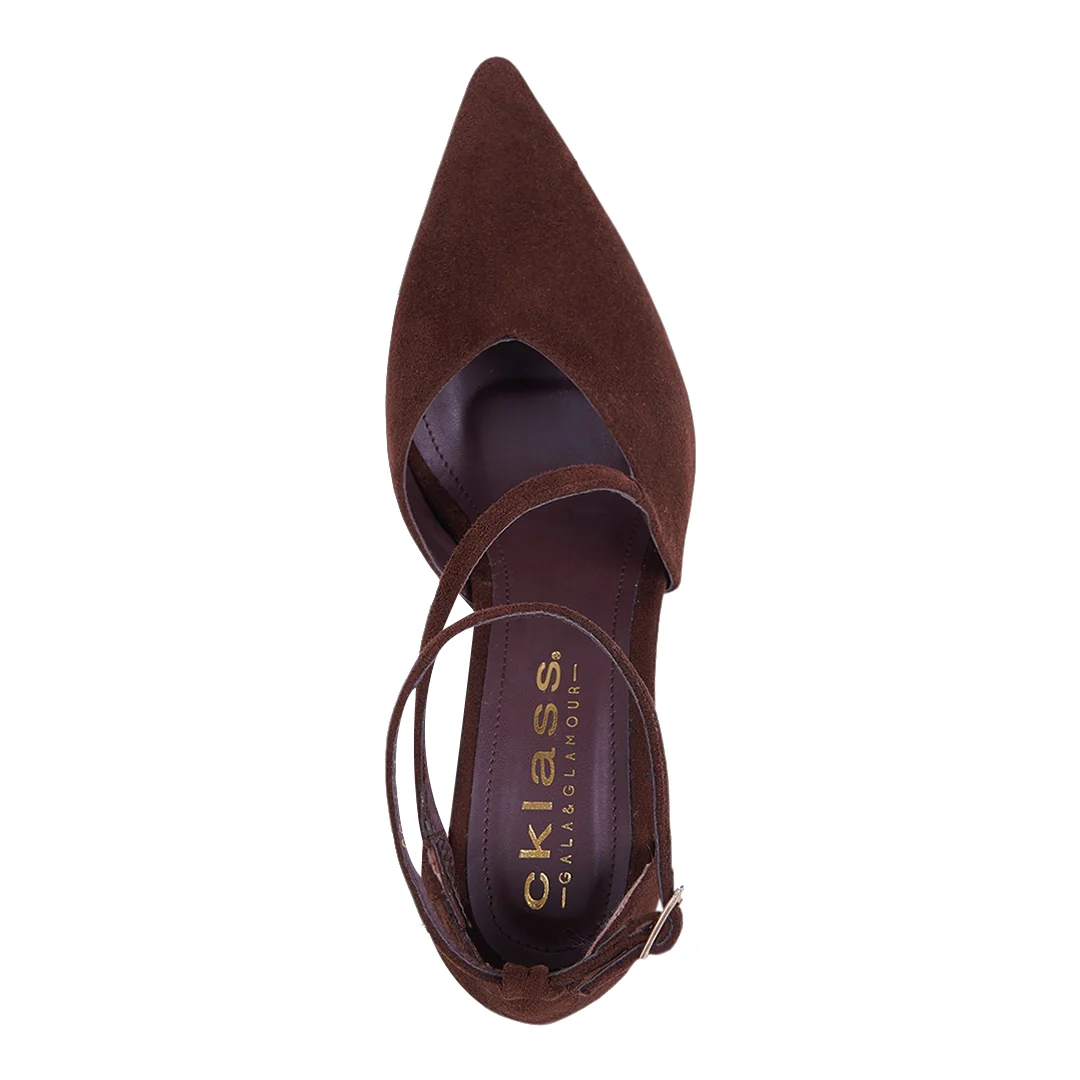 ZAPATILLA DE TACÓN CAFÉ 08669 - Image 4
