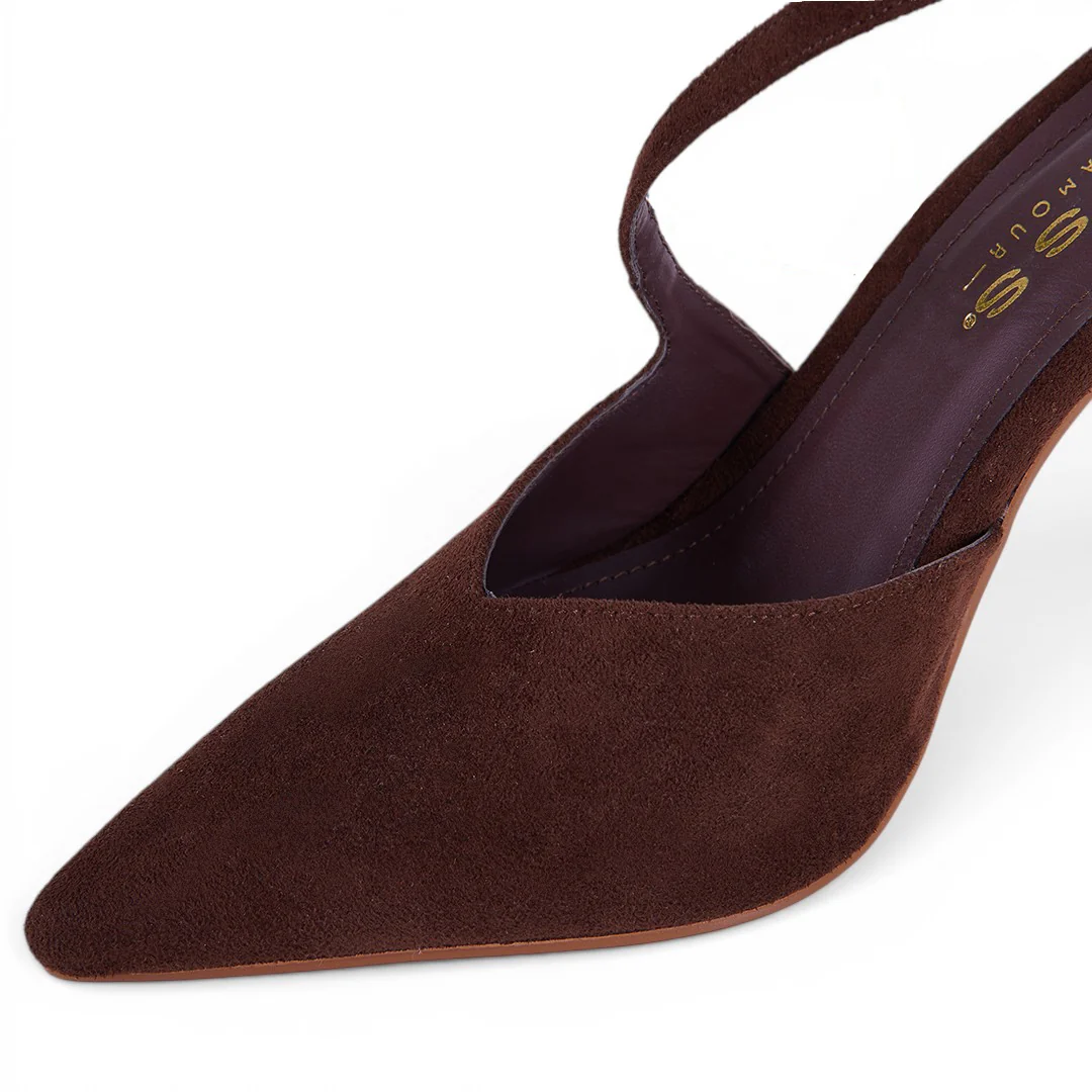 ZAPATILLA DE TACÓN CAFÉ 08669 - Image 6