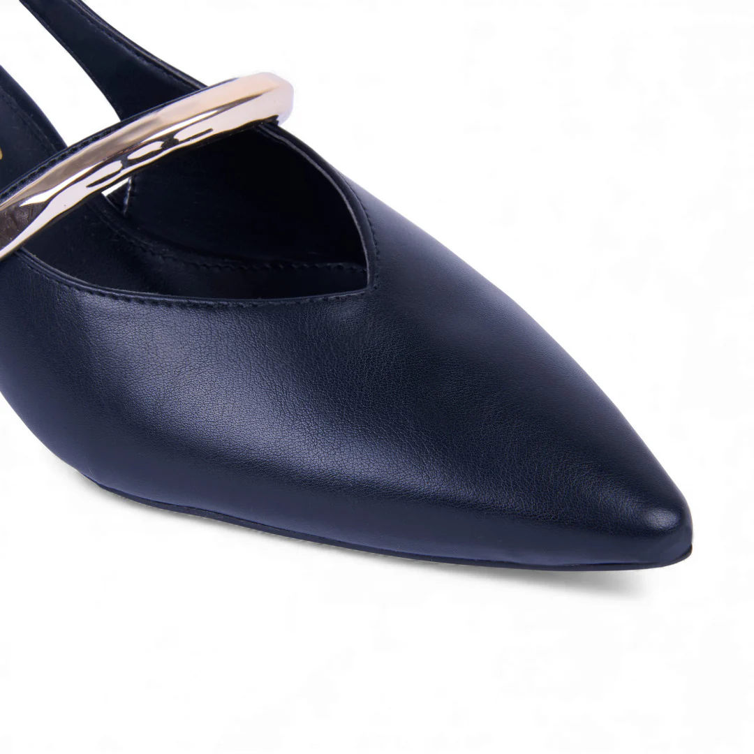 ZAPATILLA DE TACÓN NEGRO CON ADORNO 73153 - Image 6