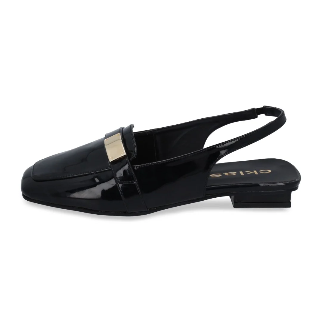 ZAPATILLA DE TACÓN NEGRO CON APLICACIÓN 04153 - Image 2