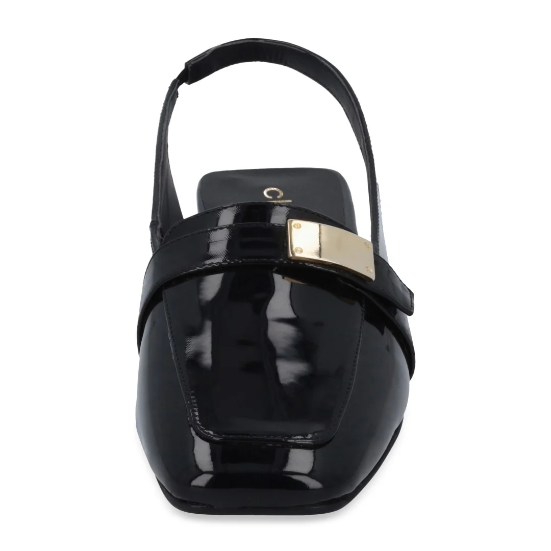 ZAPATILLA DE TACÓN NEGRO CON APLICACIÓN 04153 - Image 3