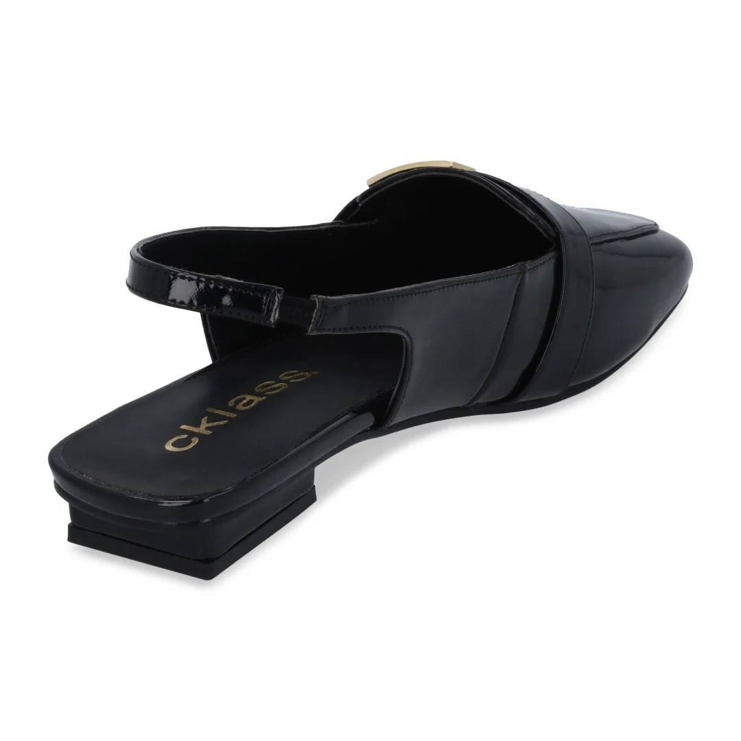 ZAPATILLA DE TACÓN NEGRO CON APLICACIÓN 04153 - Image 4