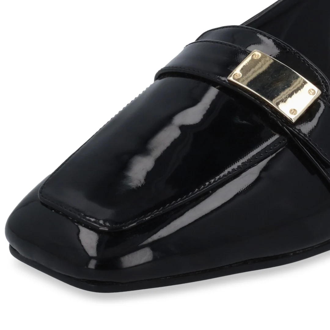 ZAPATILLA DE TACÓN NEGRO CON APLICACIÓN 04153 - Image 6