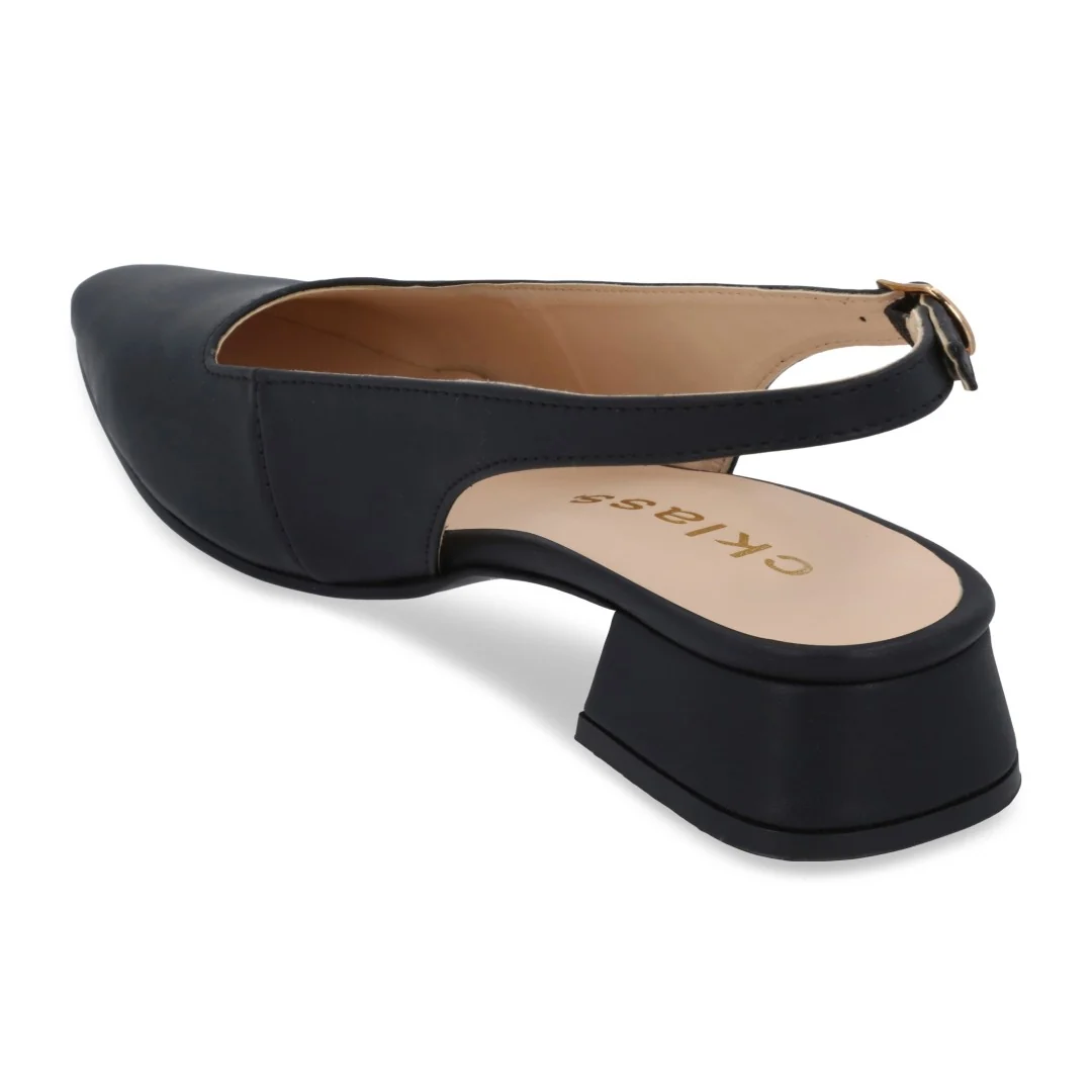 ZAPATILLA DE TACÓN NEGRO DESTALONADA 33090 - Image 3