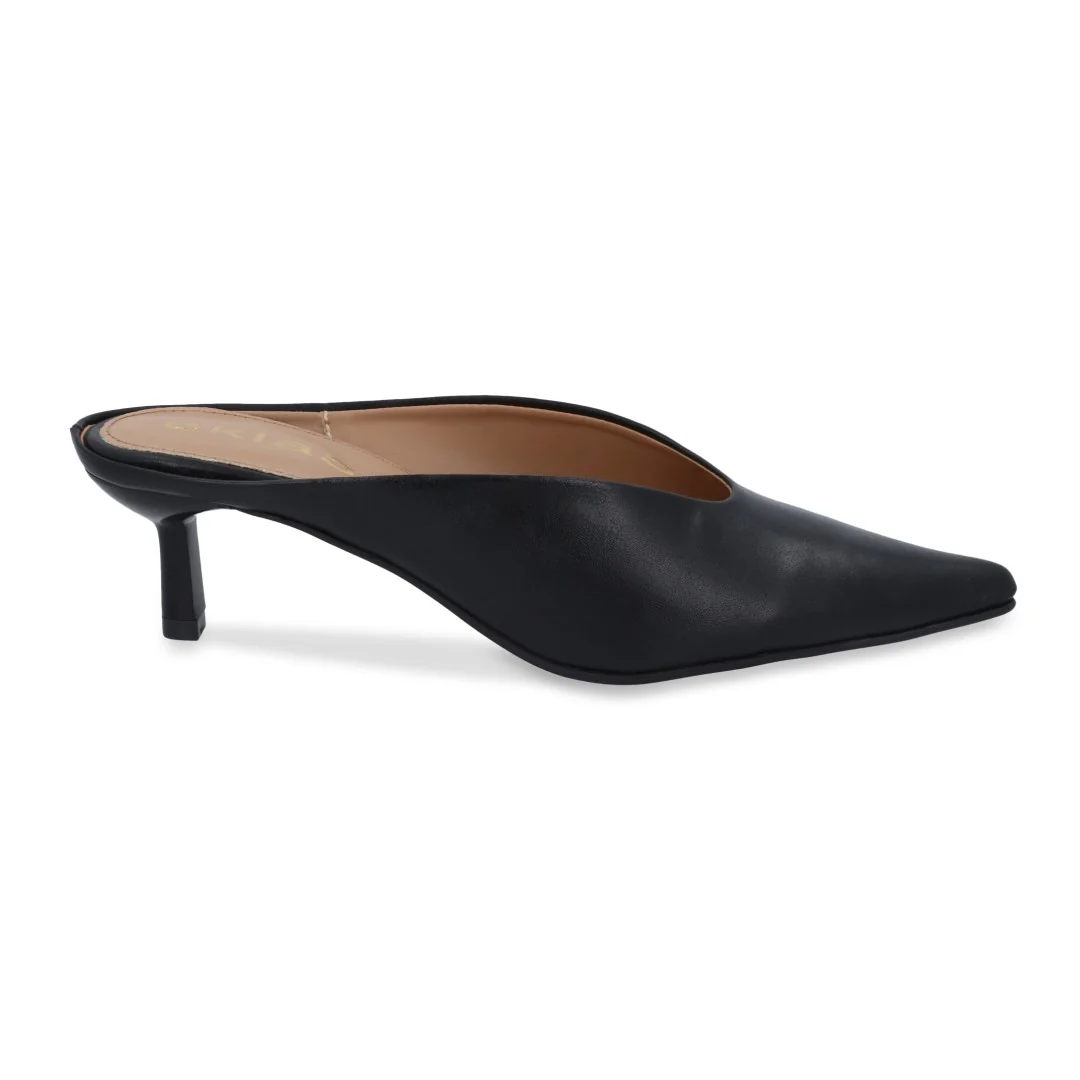 ZAPATILLA DE TACÓN NEGRO TIPO MULE 22686 - Image 2
