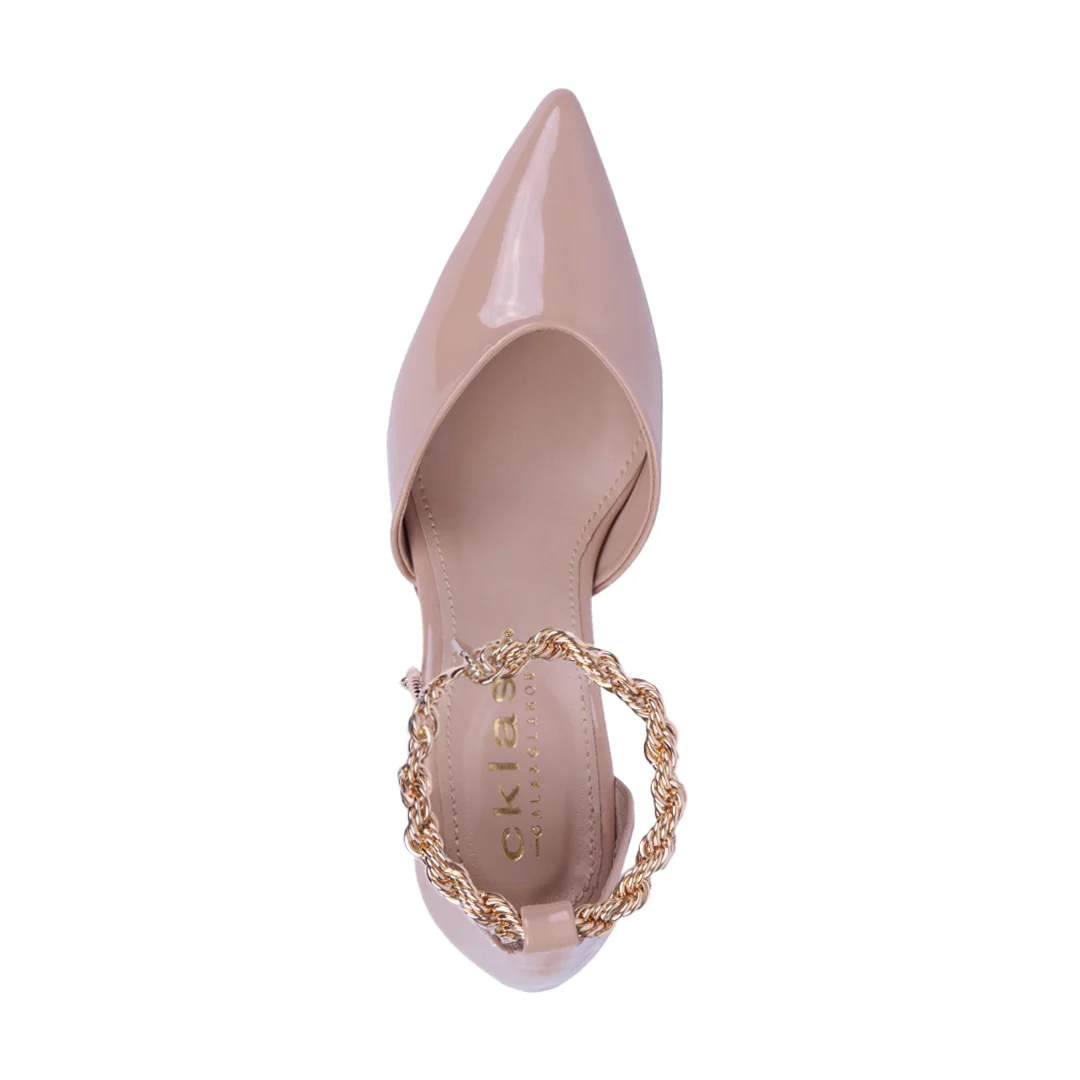 ZAPATILLA DE TACÓN NEGRO Y BEIGE 2 EN 1 22683 - Image 11