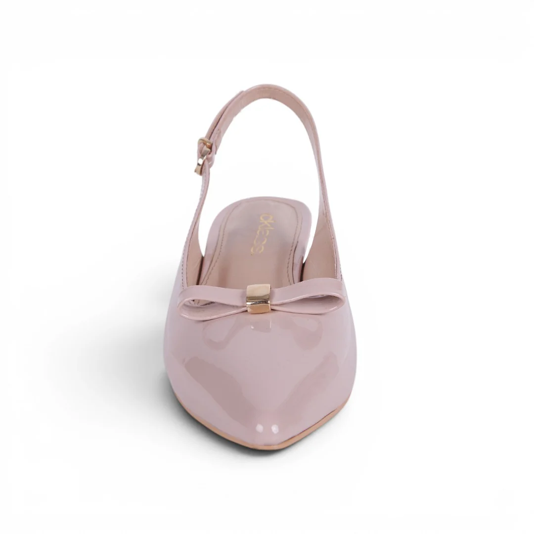 ZAPATILLA DESTALONADA CON MOÑO BEIGE 19905 - Image 3