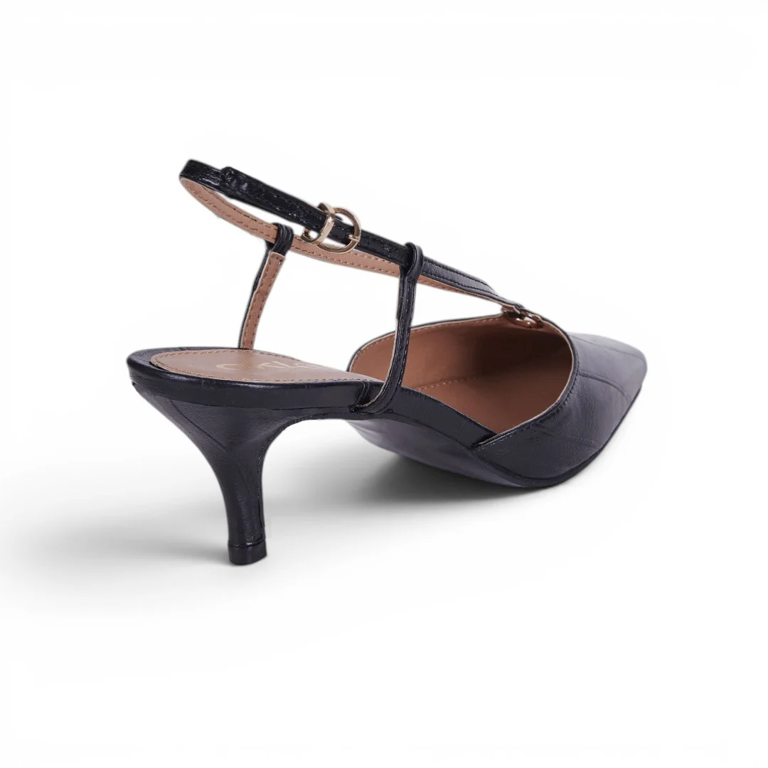 ZAPATILLA DESTALONADA PUNTA CUADRADA NEGRO 73157 - Image 4