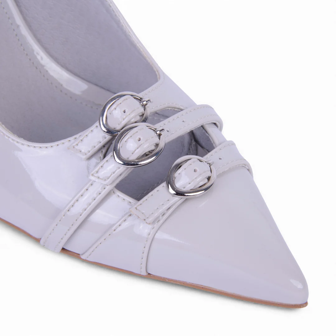 ZAPATILLA TACÓN GRIS ADORNO 24165 - Image 5