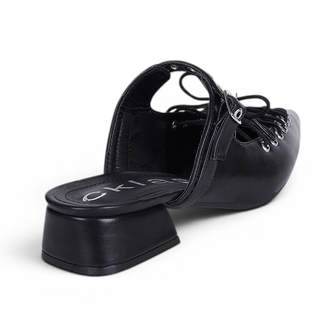 ZAPATILLA TRENDY CON AGUJETAS NEGRO 29150 - Image 4