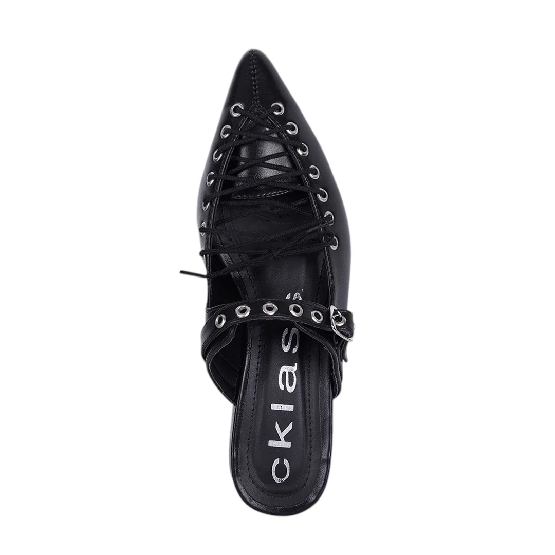 ZAPATILLA TRENDY CON AGUJETAS NEGRO 29150 - Image 5