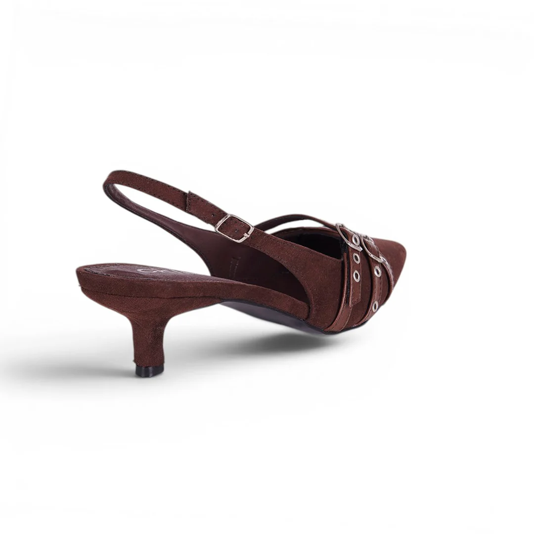 ZAPATILLA TRENDY CON TIRAS CAFÉ 73156 - Image 5