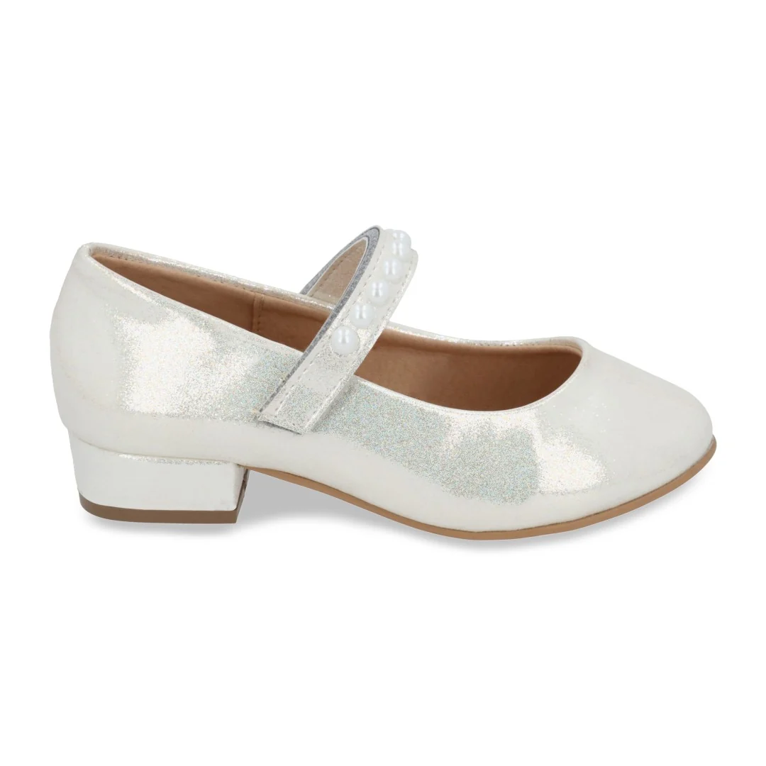ZAPATILLA VESTIR BLANCO CON ADORNO 17243 - Image 2