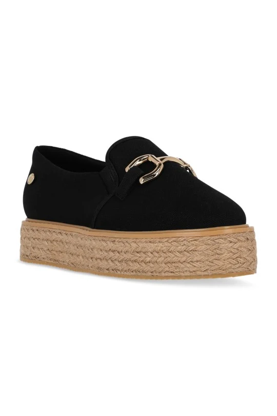 ZAPATO CASUAL NEGRO CON ADORNO 73244