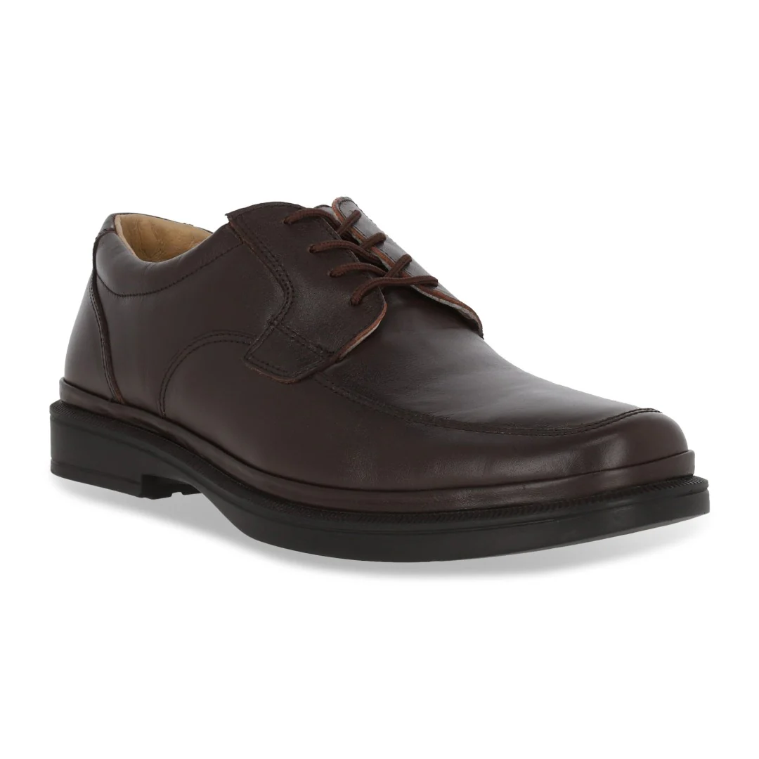ZAPATO CHOCLO DE PISO CABALLERO CAFÉ PIEL 51611
