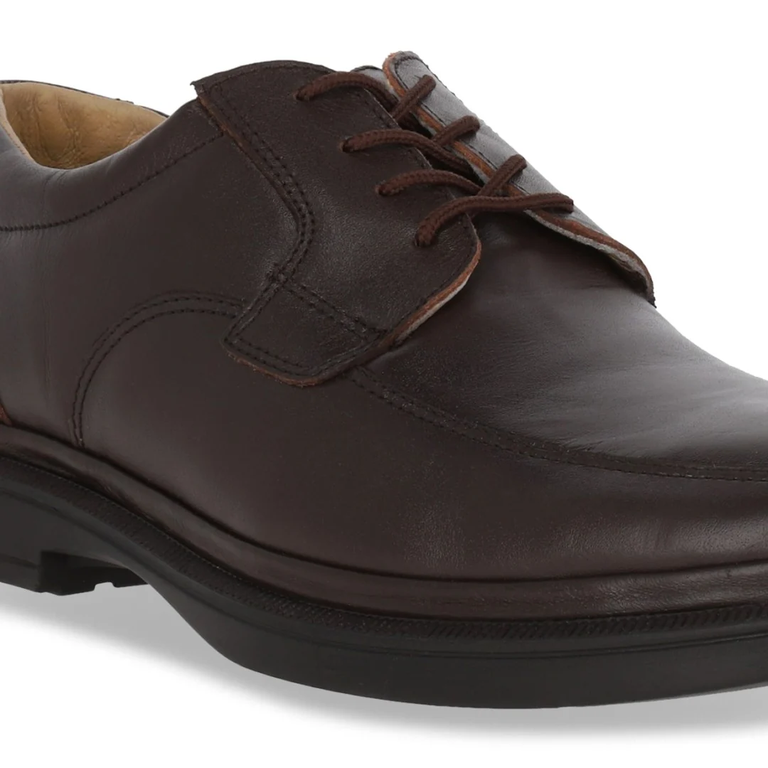 ZAPATO CHOCLO DE PISO CABALLERO CAFÉ PIEL 51611 - Image 6