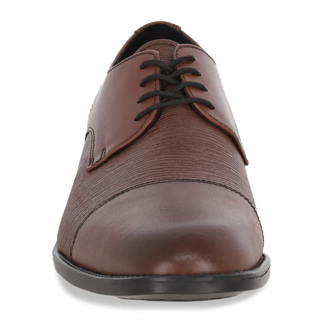 ZAPATO CHOCLO DE PISO CABALLERO CAFÉ PIEL 55600 - Image 2