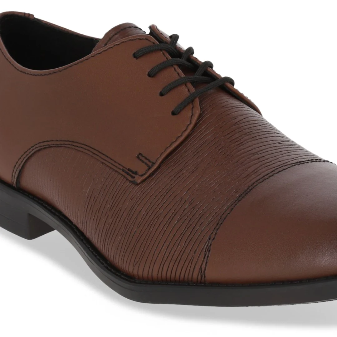 ZAPATO CHOCLO DE PISO CABALLERO CAFÉ PIEL 55600 - Image 6