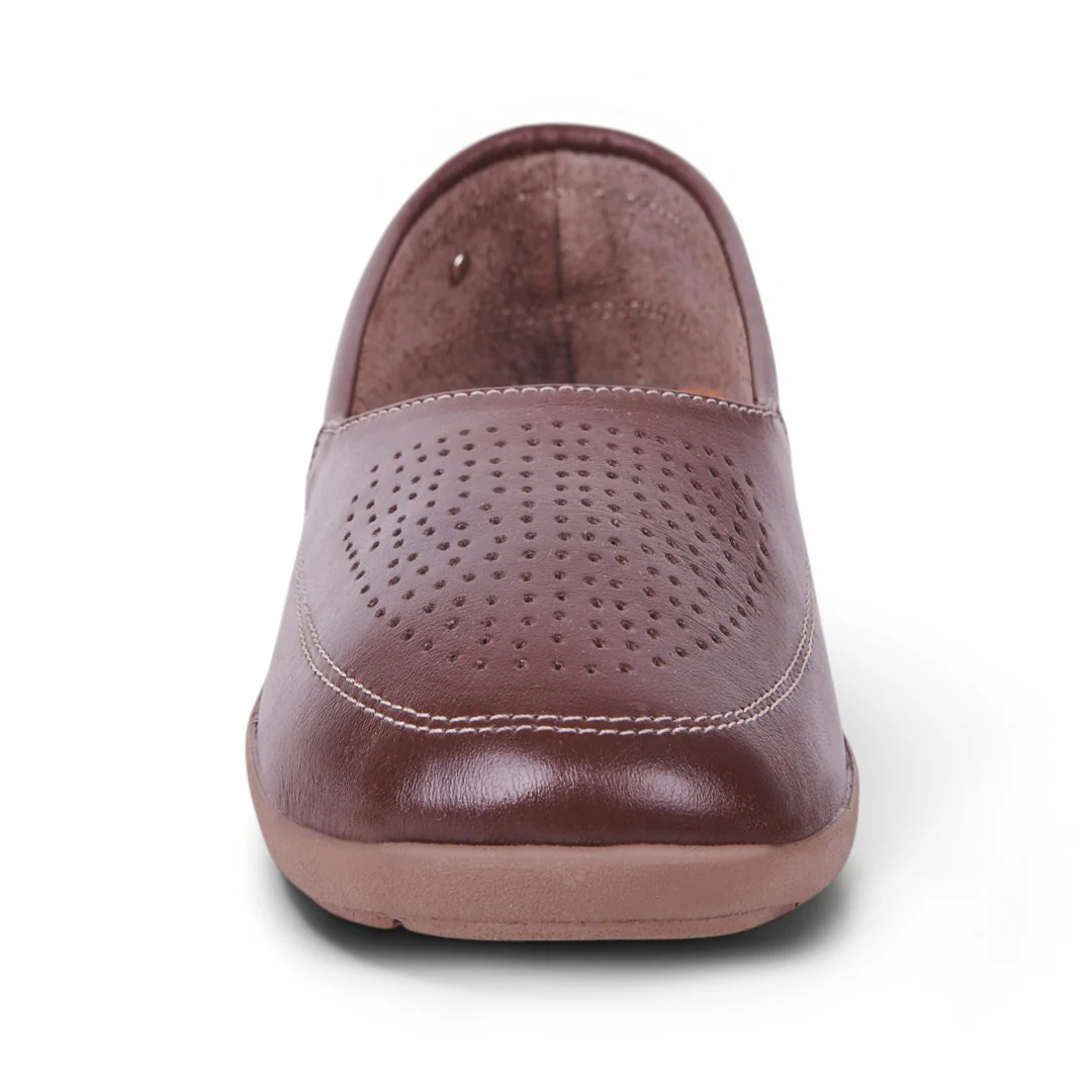 ZAPATO CONFORT CALADO CAFÉ 44355 - Image 3