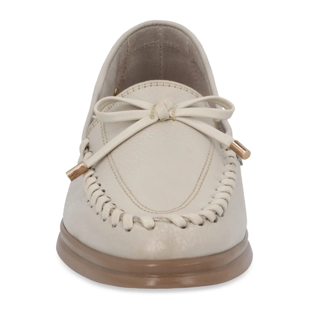 ZAPATO DE PISO HUESO CON TEJIDO ARTESANAL 75294 - Image 3