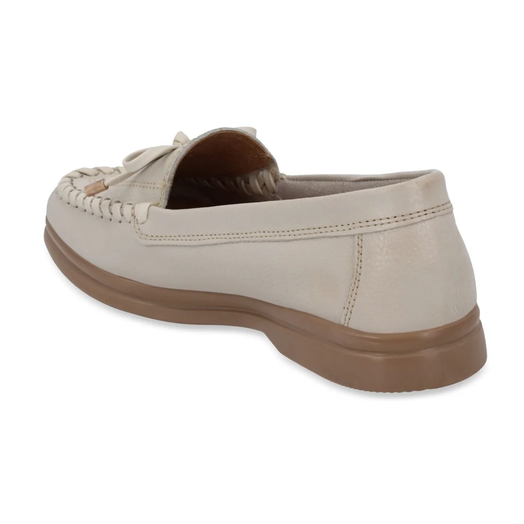ZAPATO DE PISO HUESO CON TEJIDO ARTESANAL 75294 - Image 4