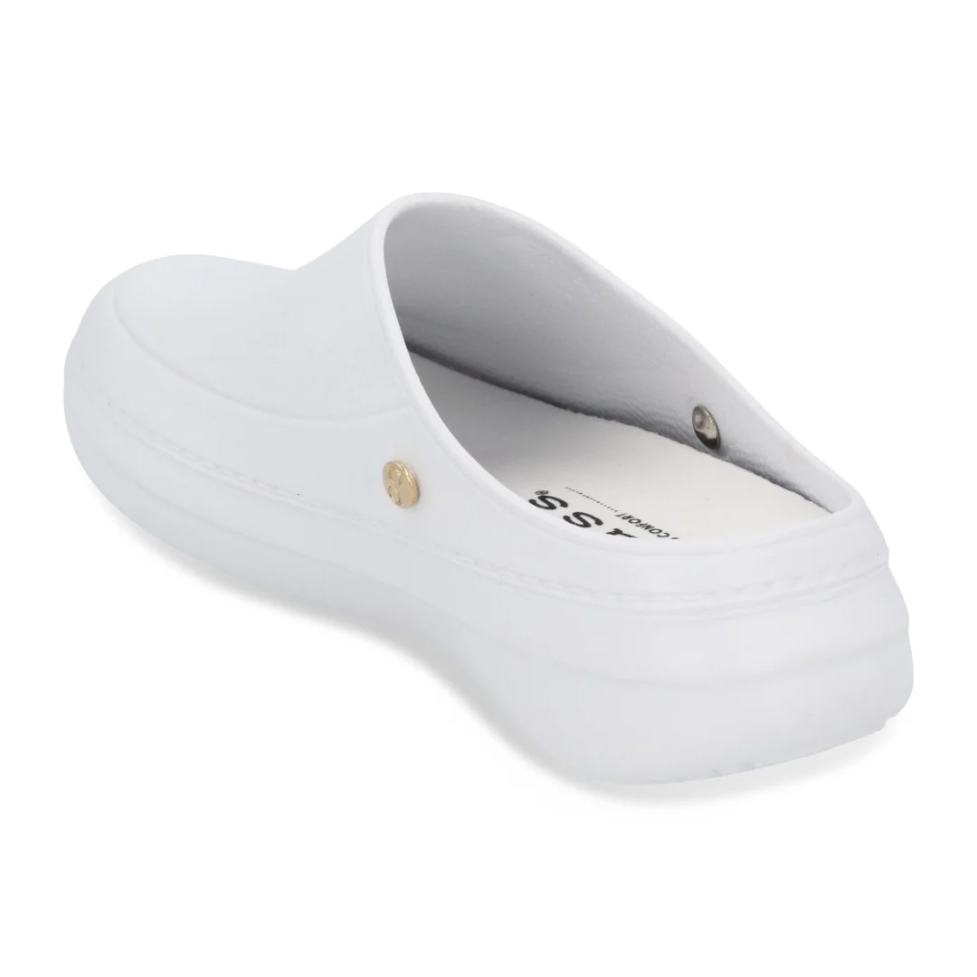 ZAPATO DE PISO MUJER BLANCO Y NEGRO DESTALONADO 72425 - Image 3