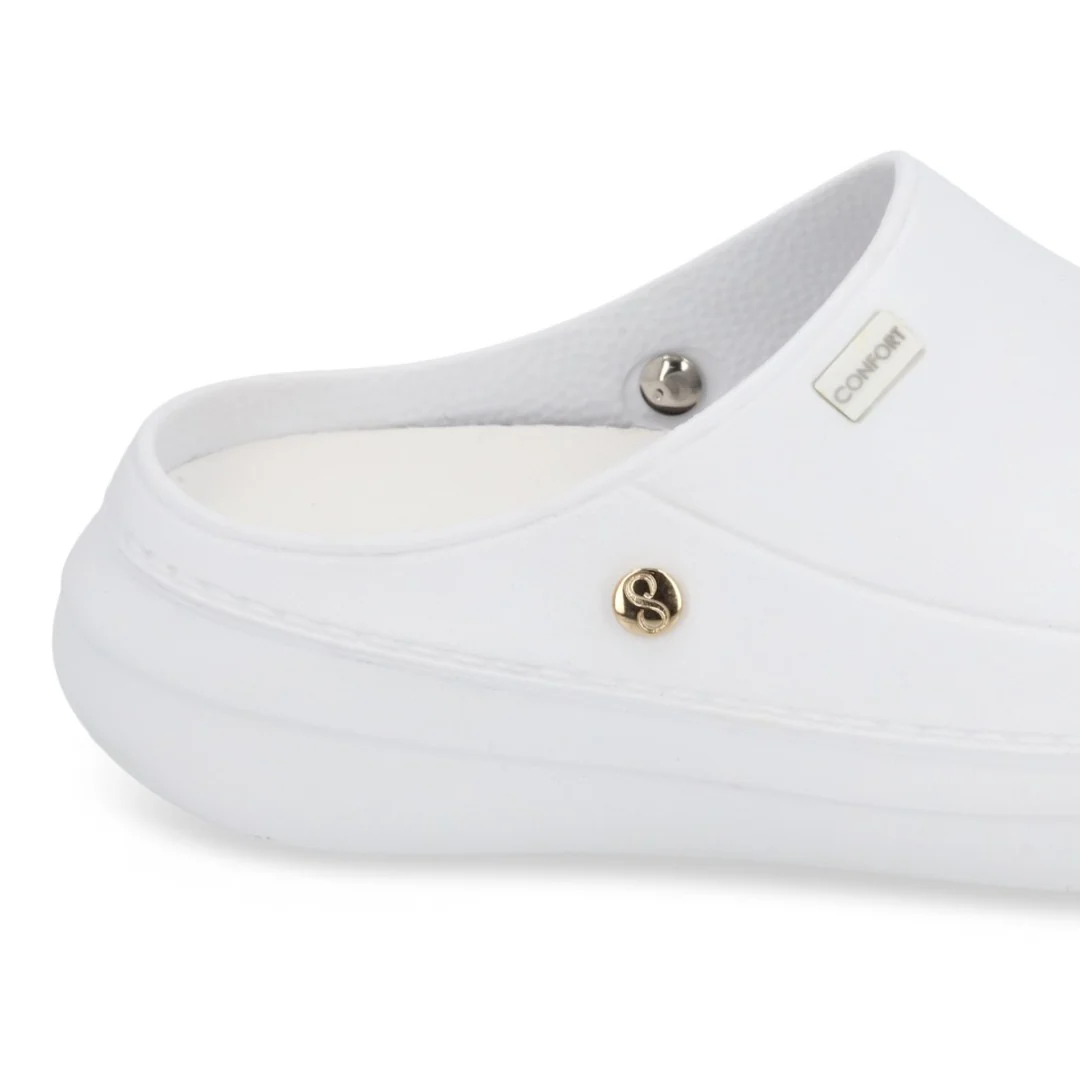 ZAPATO DE PISO MUJER BLANCO Y NEGRO DESTALONADO 72425 - Image 6