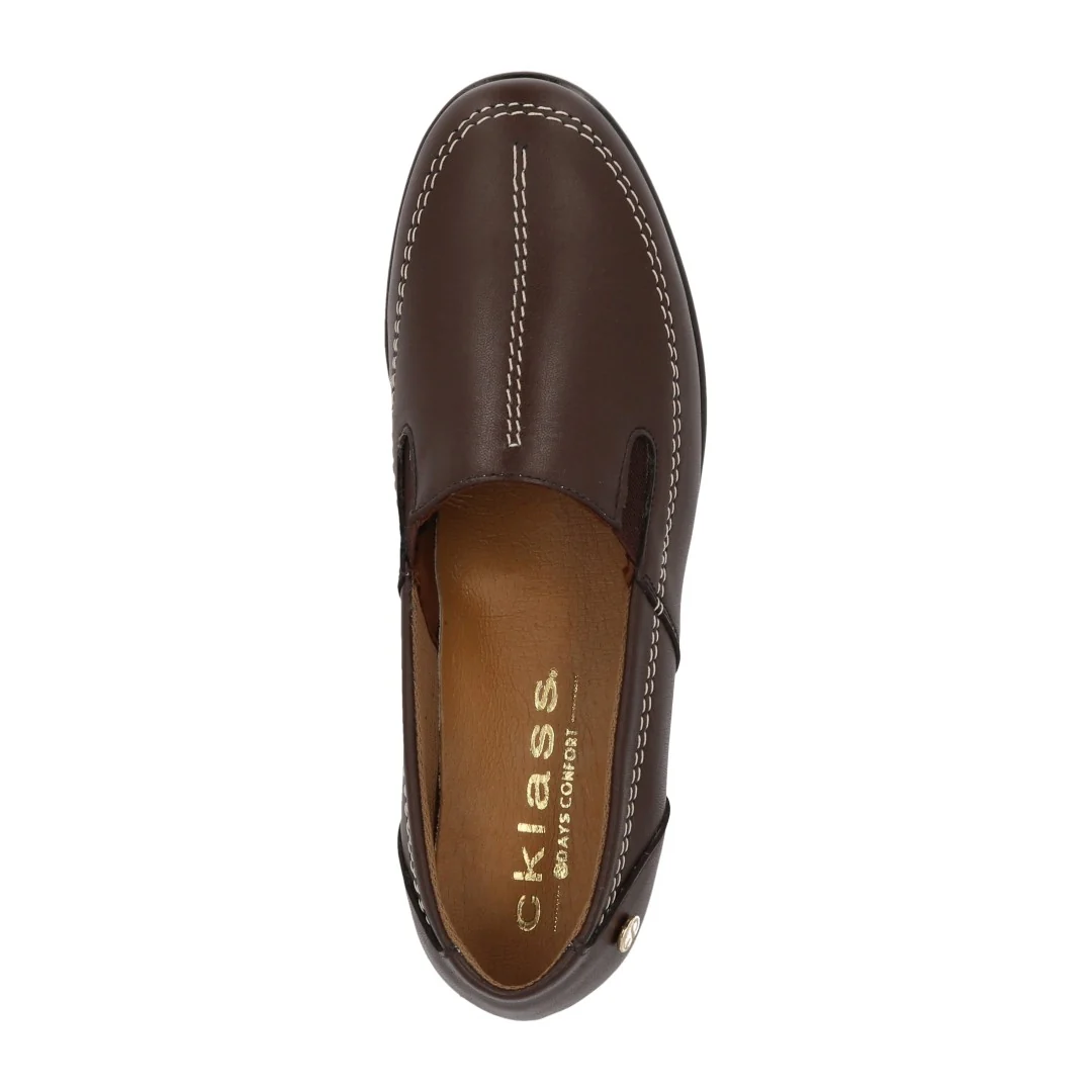 ZAPATO DE PISO MUJER CAFÉ DE PIEL 74326 - Image 5
