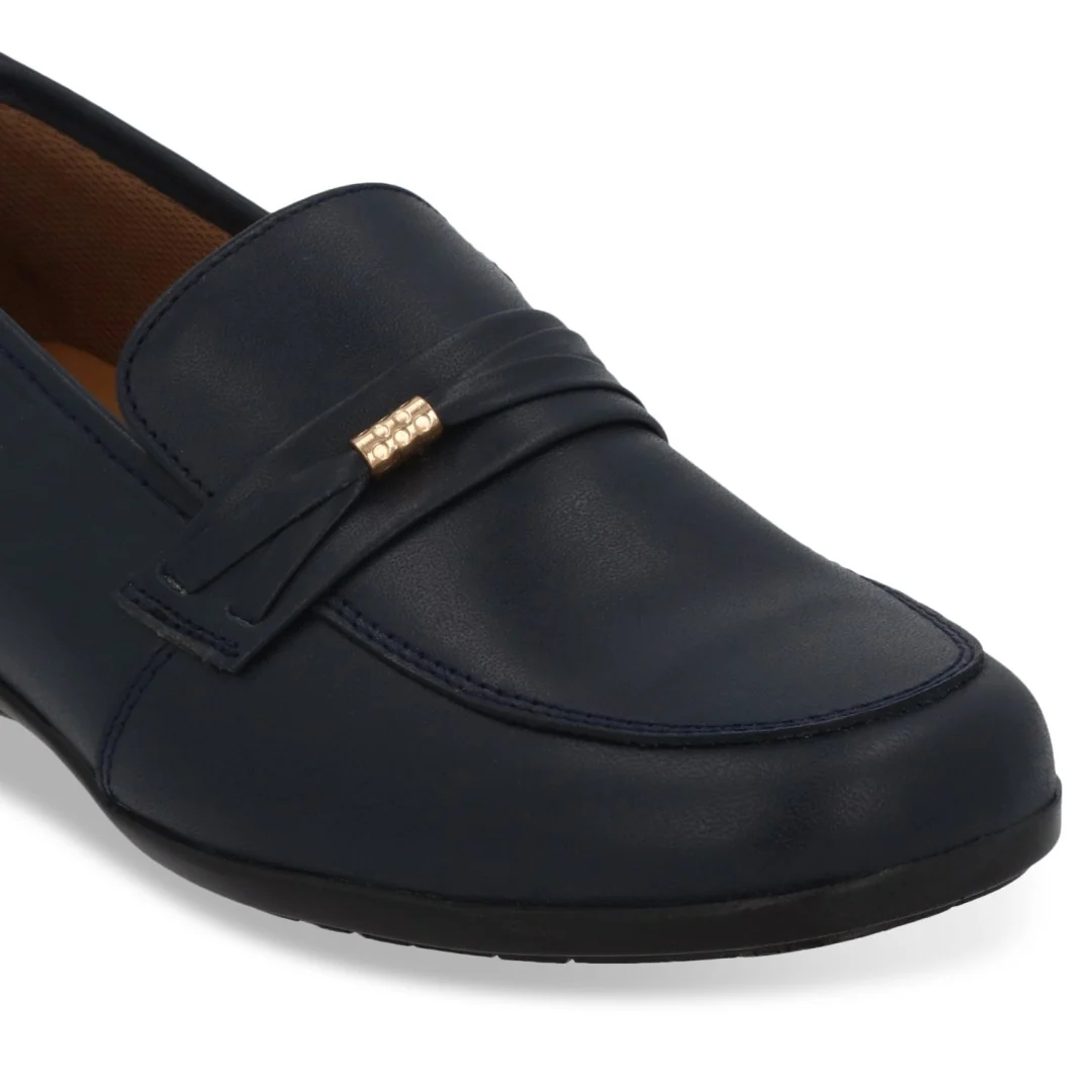 ZAPATO DE PISO MUJER MARINO DE PIEL 74325 - Image 6