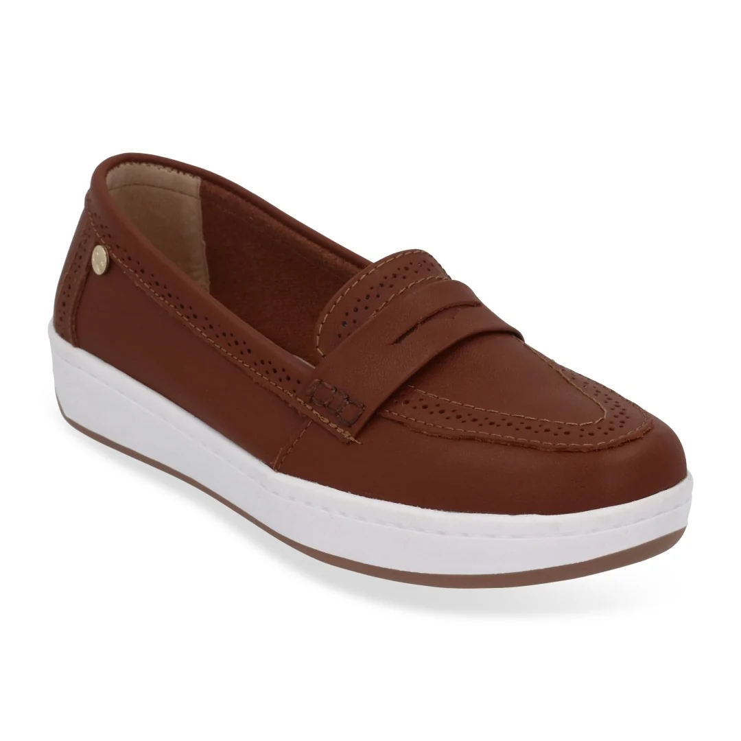 ZAPATO DE PISO MUJER MIEL CON ANTIFAZ 00027