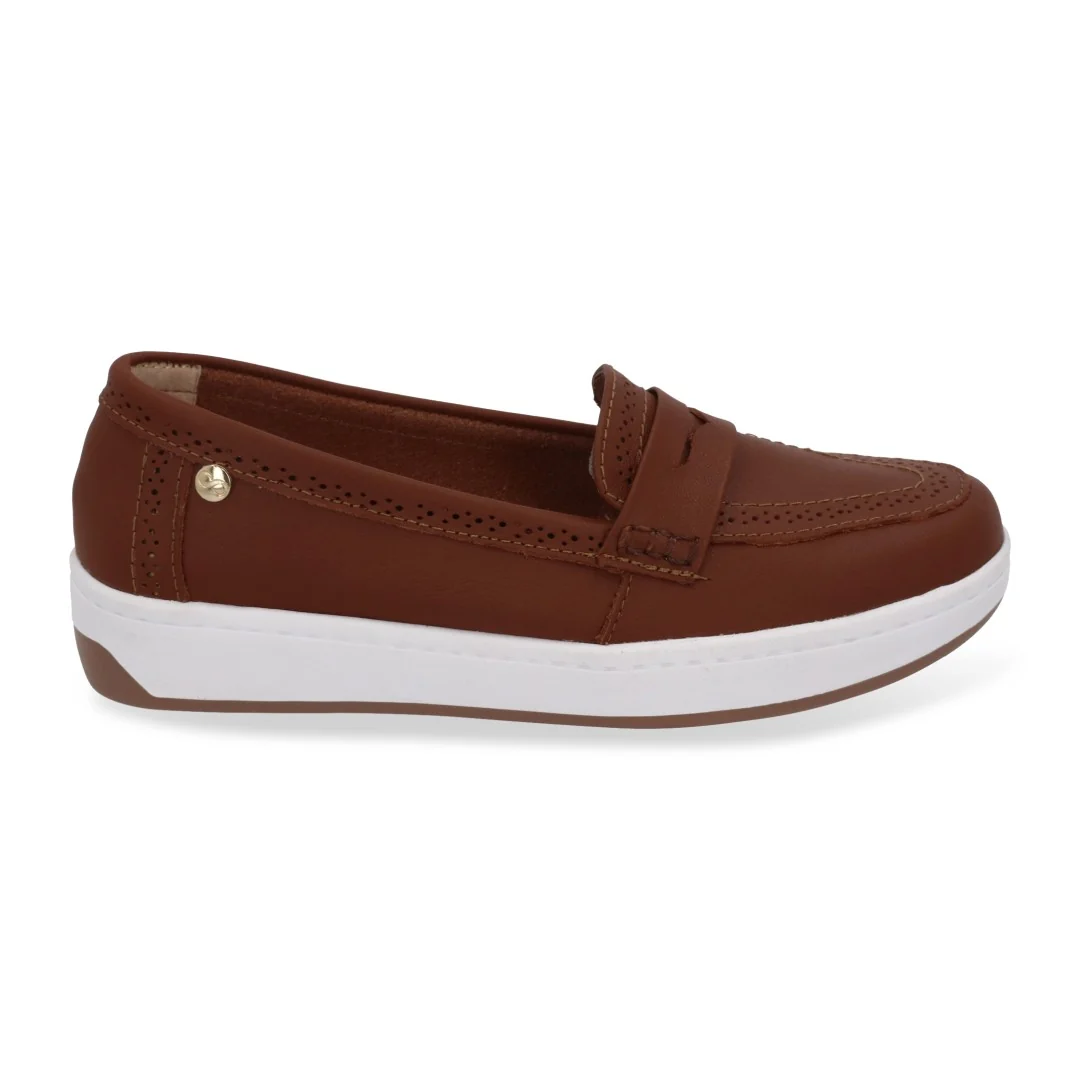 ZAPATO DE PISO MUJER MIEL CON ANTIFAZ 00027 - Image 2