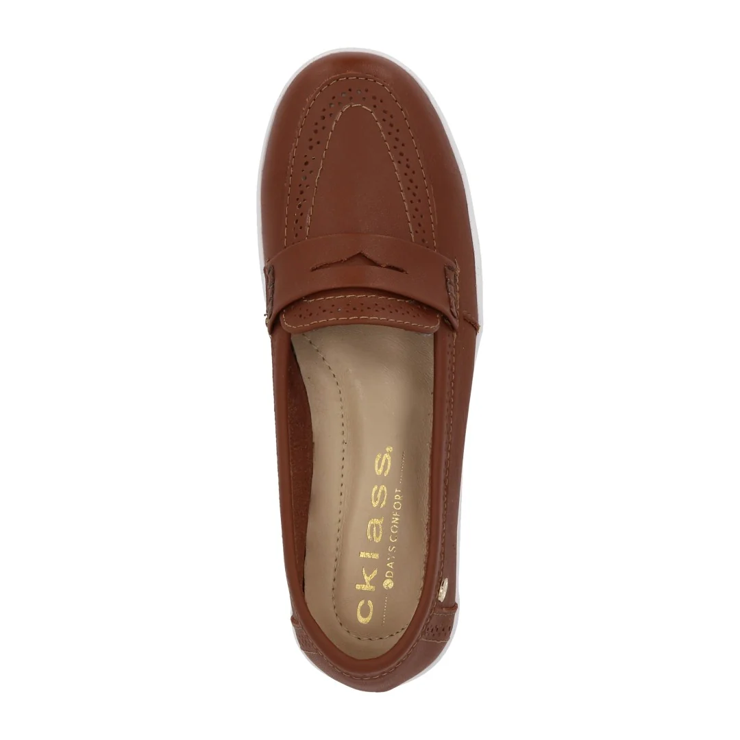 ZAPATO DE PISO MUJER MIEL CON ANTIFAZ 00027 - Image 5