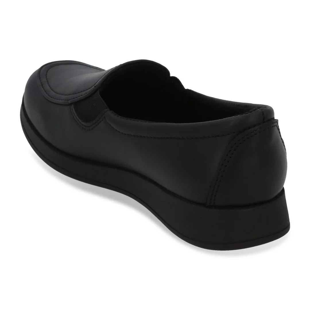 ZAPATO DE PISO MUJER NEGRO DE PIEL 41035 - Image 3