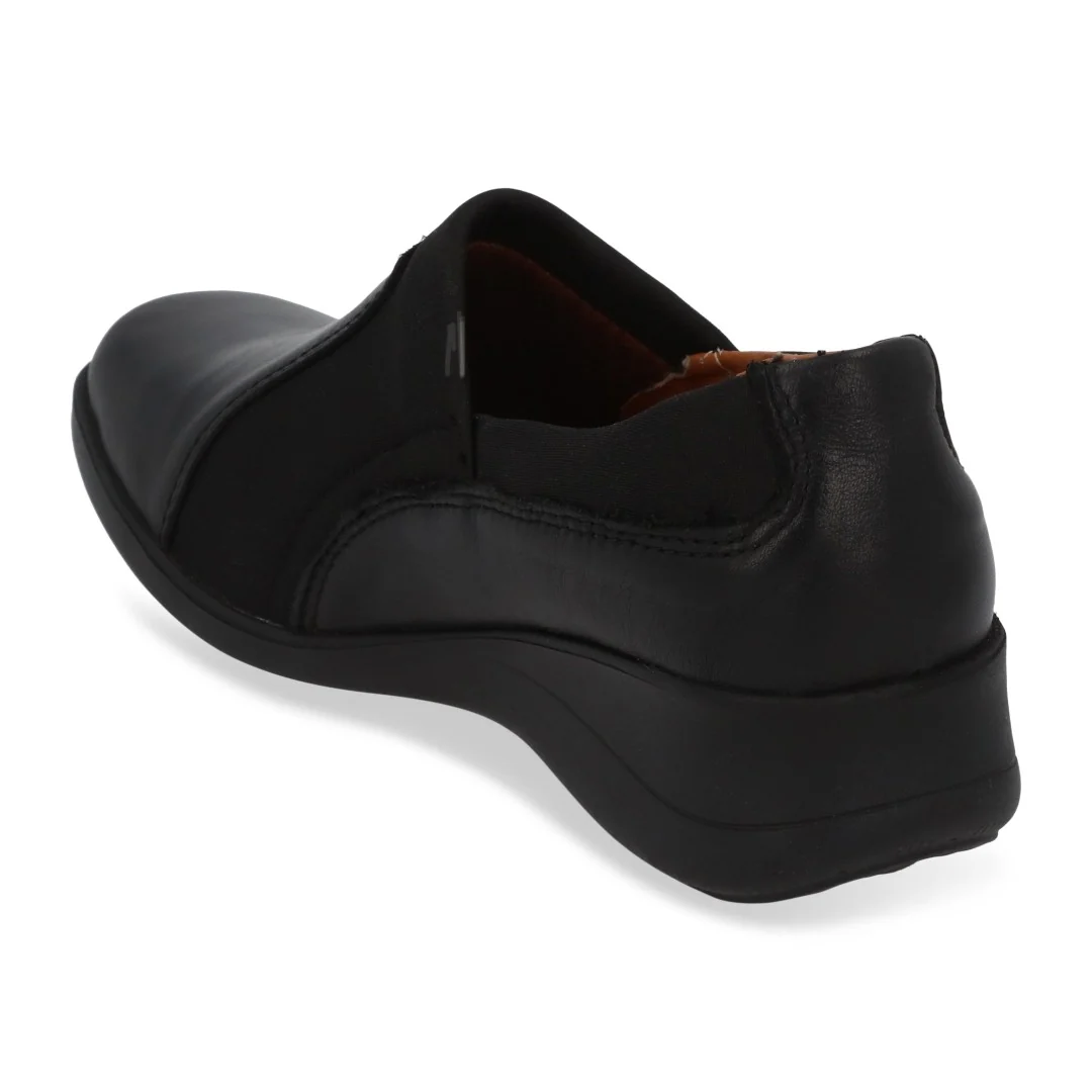 ZAPATO DE PISO MUJER NEGRO DE PIEL DE BORREGO 03546 - Image 3