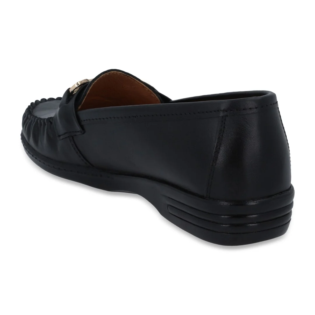 ZAPATO DE PISO NEGRO CON HERRAJE 26238 - Image 4