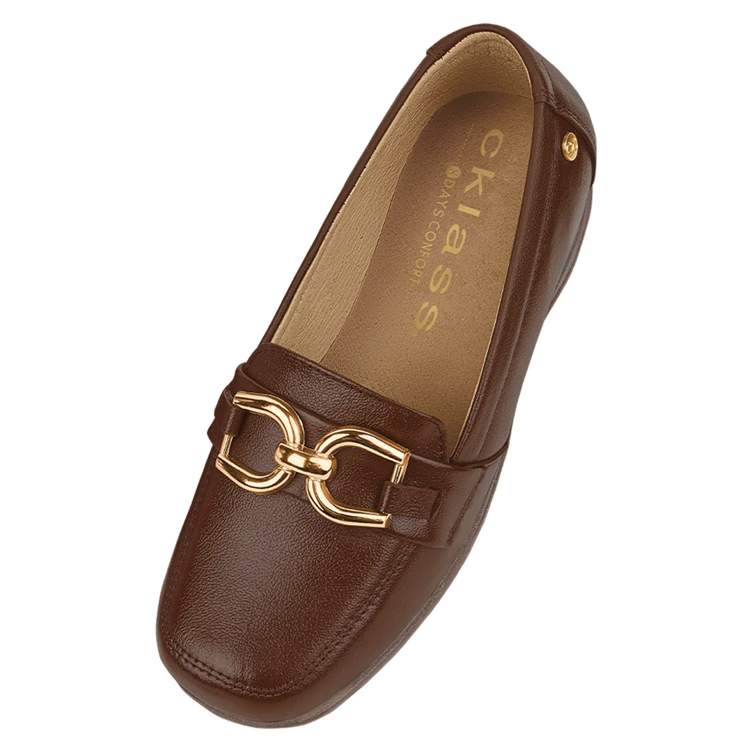 ZAPATO DE PISO SHEDRÓN DE PIEL CON HERRAJE 08603 - Image 2