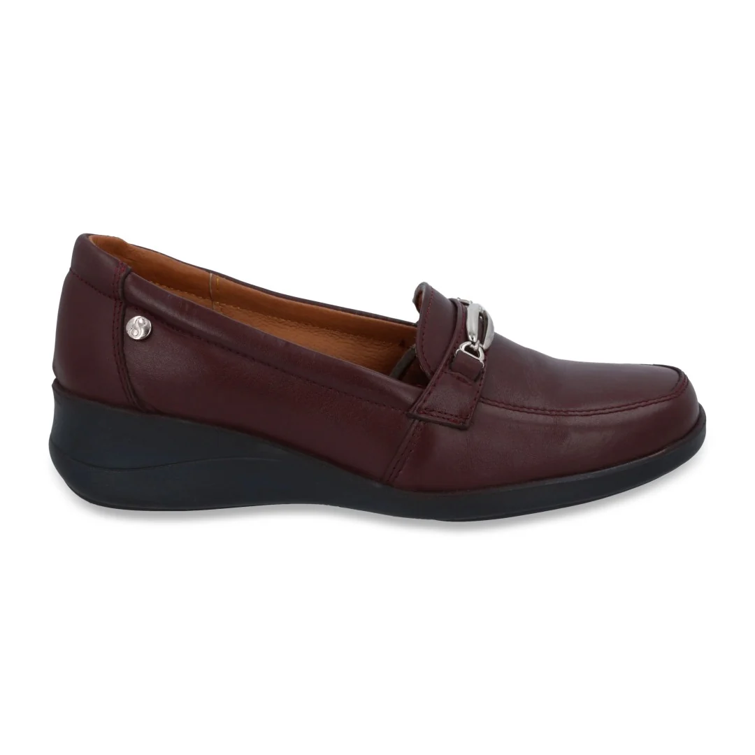 ZAPATO DE PISO TINTO DE PIEL CON HERRAJE 19707 - Image 2