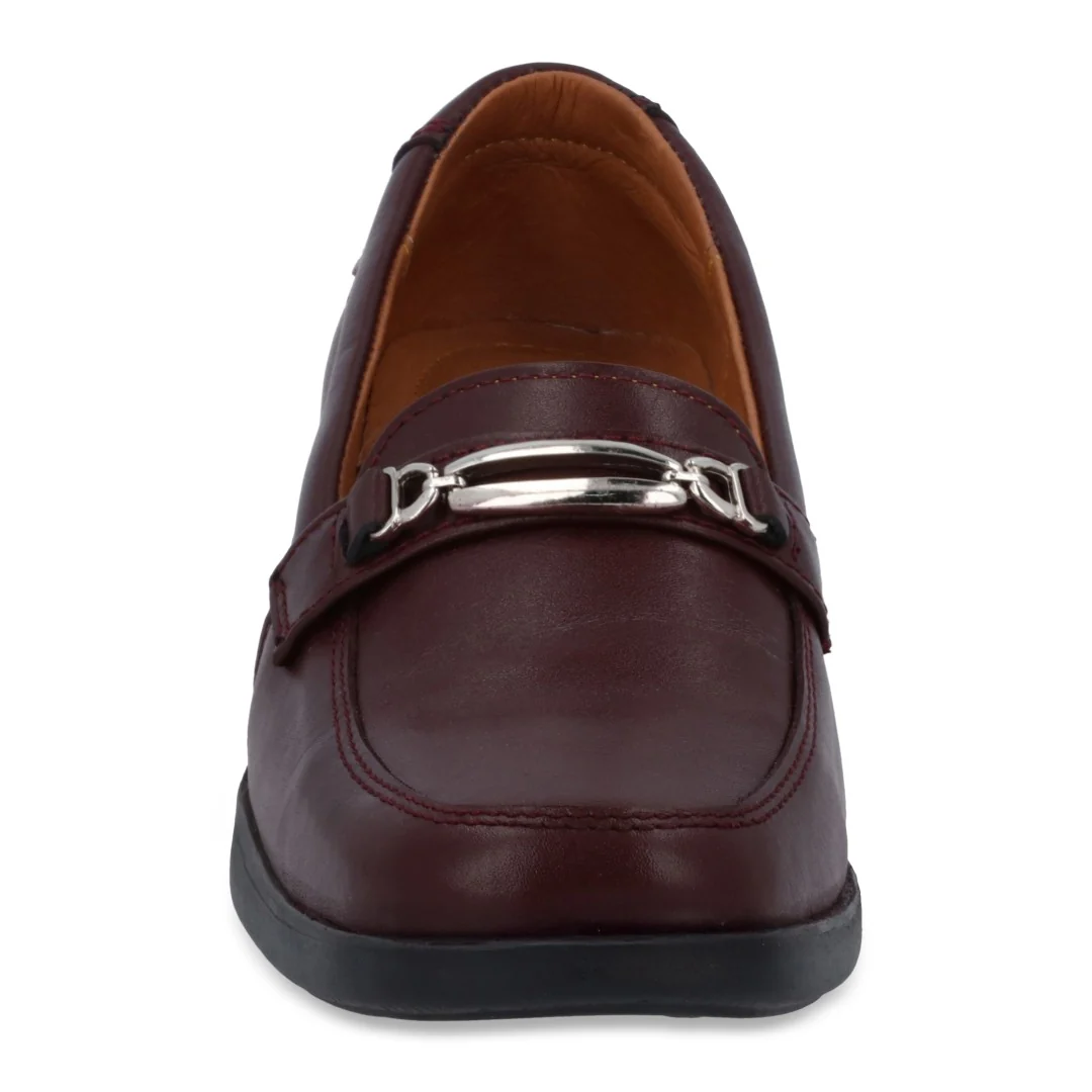 ZAPATO DE PISO TINTO DE PIEL CON HERRAJE 19707 - Image 3