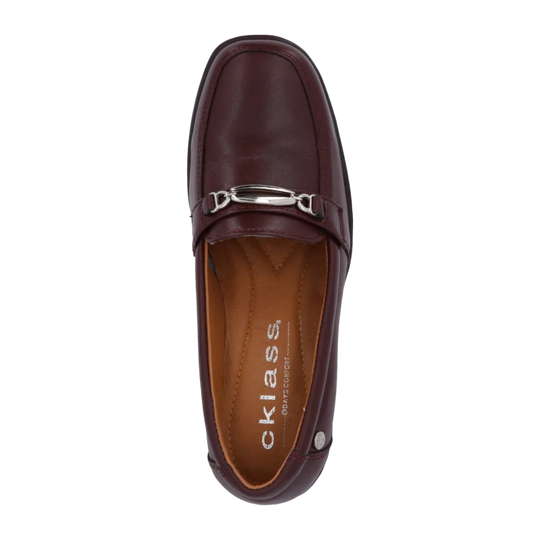 ZAPATO DE PISO TINTO DE PIEL CON HERRAJE 19707 - Image 5