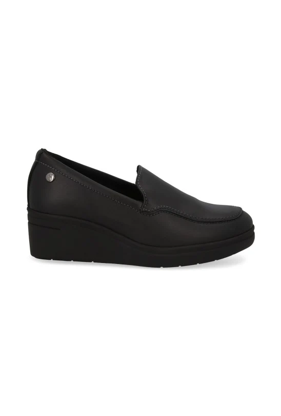 ZAPATO DE PLATAFORMA CORRIDA NEGRO DE PIEL 41032 - Image 2