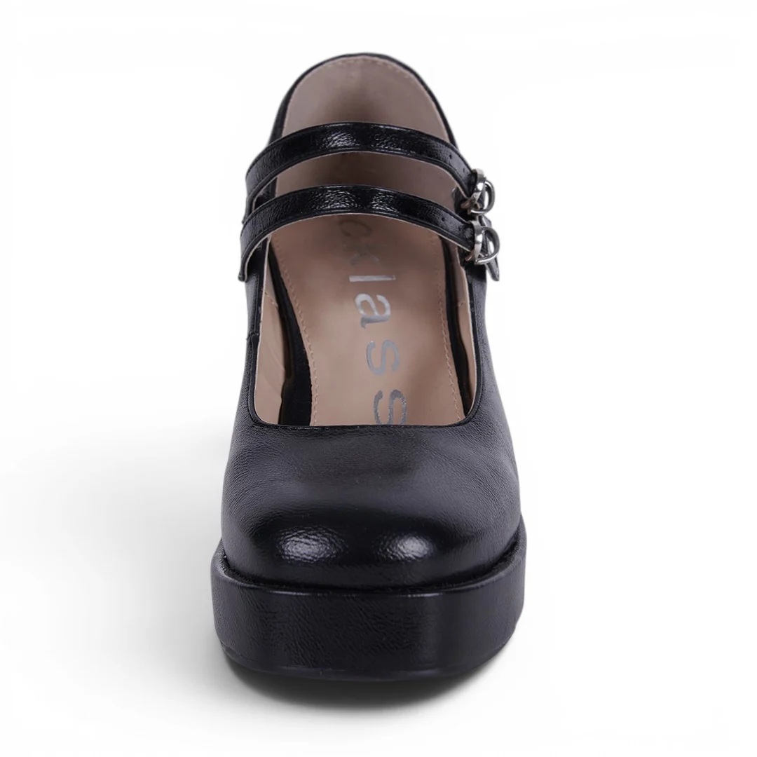 ZAPATO DE TACÓN DOBLE LÁTIGO NEGRO 01825 - Image 3