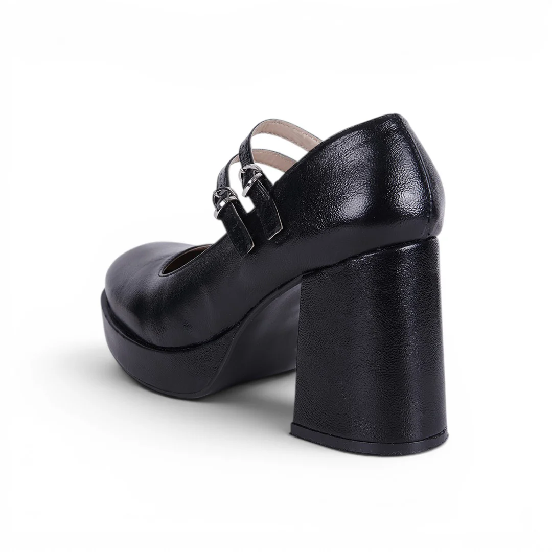 ZAPATO DE TACÓN DOBLE LÁTIGO NEGRO 01825 - Image 5