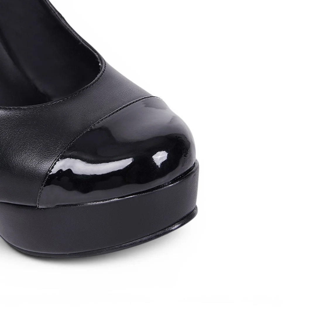 ZAPATO DE TACÓN DOBLE PULSERA NEGRO 03291 - Image 6